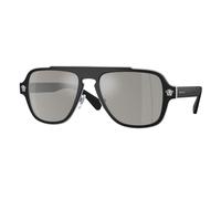 Versace Hombre Versace VE2199 10006G Gafas de sol Metal Negro Gris Geométrico Reflejado