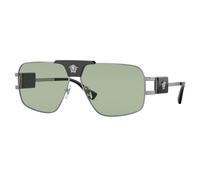 Versace Hombre Versace VE2251 1001/2 Gafas de sol Acero Gris Verde Pillow Normal