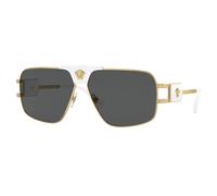 Versace Hombre Versace VE2251 147187 Gafas de sol Acero Oro Gris Pillow Normal