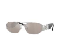 Versace Hombre Versace VE2287 1000AP Gafas de sol Metal Plata Gris Geométrico Normal