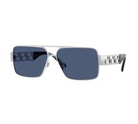 Versace Hombre Versace VE2290 100180 Gafas de sol Metal Plata Azul Cuadrada Normal