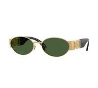 Versace Hombre Versace VE2299 100271 Gafas de sol Metal Oro Verde Redonda Normal