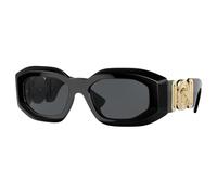 Versace Hombre Versace VE4425U GB1/87 Gafas de sol Nylon Negro Gris Geométrico Normal