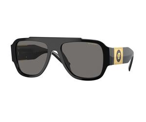 Versace Hombre Versace VE4436U GB1/81 Gafas de sol Acetato Negro Gris Pillow Polarizado