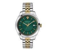 Versace- Icon Classic Fecha Reloj de Acero Inoxidable- Accessories- Hombre- Gris- ONE SIZE- Icon Classic Fecha Reloj de Acero Inoxidable
