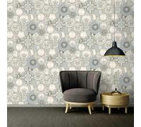 A.S. Création Papel pintado Versace Papel pintado tejido no tejido 10.05 m x 0.70 m Plata Gris Blanco Fabricado en Alemania 349013 34901-3