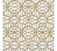 Versace IV La Scala Del Palazzo Metálico Pintado 37049-2 Crema /Oro Geométrico