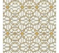 Versace IV La Scala Del Palazzo Papel Tapiz Metálico Crema/Oro 37049-2 Medusa