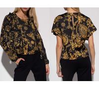 Versace Jeans Couture Blusa Con Estampado Barroco Preppy Blanco Talla S