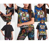 VERSACE JEANS COUTURE Blusa De Top Barroco Con Patrón Talla S