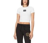 VERSACE JEANS COUTURE Camiseta Cropped De Cuello Redondo Con Logo Retro 2XL