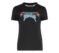 Versace Jeans Couture - Crystal Zebra T-Shirt - Tops - Mujer - Negro - XS -