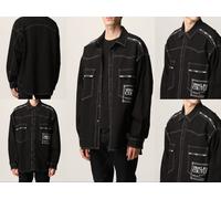 VERSACE JEANS COUTURE UNISEX DENIM SHIRT JACKET LOGO BLOUSON HEMD Jacke BNWT S