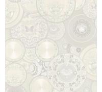Versace Les Étoiles De La Mer Plato Papel Pintado Blanco y 34901-4-10m X 70cm