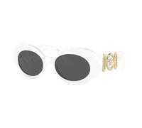 Versace Mujer Sunglass VE4426BU - Color del Marco: Blanco, Color de la Lente: Gris Oscuro