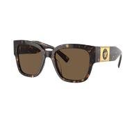 Versace Mujer Sunglass VE4437U - Color del Marco: Habana, Color de la Lente: Marrón Oscuro