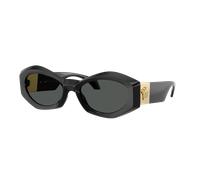 Versace Mujer Sunglass VE4466U - Color del Marco: Negro, Color de la Lente: Gris Oscuro