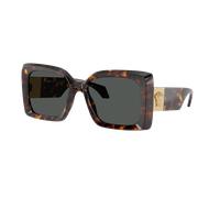 Versace Mujer Sunglass VE4467U - Color del Marco: Habana, Color de la Lente: Gris Oscuro