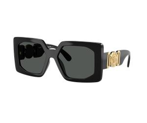 Versace Mujer Sunglass VE4478U - Color del Marco: Negro, Color de la Lente: Gris Oscuro