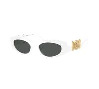 Versace Mujer Sunglass VE4480U - Color del Marco: Blanco, Color de la Lente: Gris Oscuro