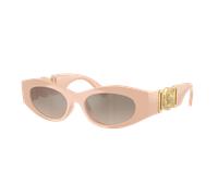Versace Mujer Sunglass VE4480U - Color del Marco: Natural, Color de la Lente: Espejo degradado marrón, gris y plateado