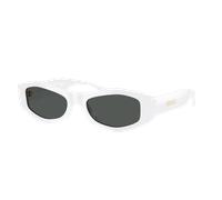 Versace Mujer Sunglass VE4487 - Color del Marco: Blanco, Color de la Lente: Gris Oscuro