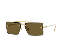 Versace Mujer Versace VE2245 100273 Gafas de sol Metal Oro Marrón Cuadrada Normal