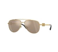 Versace Niños Versace VK2002 10025A Gafas de sol Metal Oro Marrón Piloto Reflejado Espejo