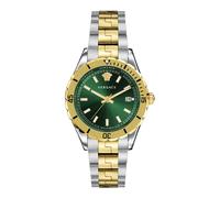 Versace - ógico Fecha Reloj de Cuarzo Verde Acero Inoxidable - Accessories - Hombre - Amarillo - ONE SIZE -