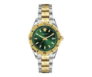 Versace - ógico Fecha Reloj de Cuarzo Verde Acero Inoxidable - Accessories - Hombre - Amarillo - ONE SIZE -