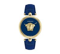 Versace - Palazzo Azul Oro Reloj de Cuero - Accessories - Mujer - Amarillo - ONE SIZE -