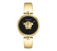 Versace Palazzo Empire Collection - Reloj de lujo para mujer con pulsera dorada y caja con esfera negra