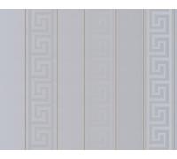 Versace - Papel pintado, material: vinilo sobre material no tejido, color: plata, oro, artículo n.º 1504-2823