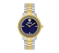 Versace Reloj analógico con esfera azul para mujer VEUCA0524