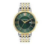 Versace Reloj analógico con esfera verde para hombre-VENCA0224