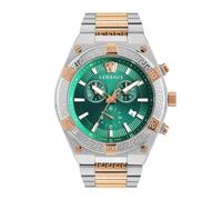 Versace Reloj analógico con esfera verde para hombre-VESO01324