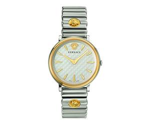 Versace Reloj analógico de Cuarzo para Mujer con Correa de Acero Inoxidable VE8101419