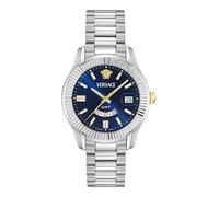 Versace Reloj analógico de Cuarzo Suizo para Hombre con Correa de Acero Inoxidable VE0U00125