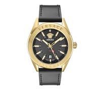 Versace Reloj analógico para hombre con esfera negra-VEAFA0224