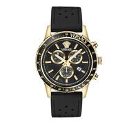 Versace Reloj analógico para hombre con esfera negra-VEZCA0224
