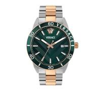 Versace Reloj analógico para hombre con esfera verde-VEYCA0624