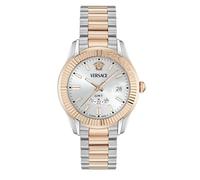 Versace Reloj Analógico para Hombre de Cuarzo Suizo con Correa en Acero Inoxidable VE0U00425