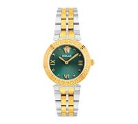 Versace Reloj analógico para mujer de 32 mm con esfera redonda verde