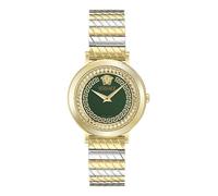 Versace Reloj Analógico para Mujer'S de Cuarzo Suizo con Correa en Acero Inoxidable VE0O00225