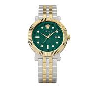 Versace - Reloj Clásico de Acero Inoxidable Esfera Verde - Accessories - Hombre - Gris - ONE SIZE -