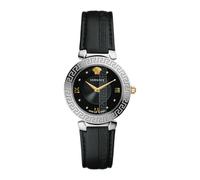 Versace - Reloj Clásico de Pulsera con Correa de Cuero - Accessories - Mujer - Negro - ONE SIZE -