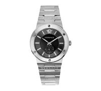 Versace- Reloj de hombre Greca Logo 41 D/Blk Band CON Logo Vevi 007 20- Accessories- Hombre- Gris- ONE SIZE- Reloj de hombre Greca Logo 41 D/Blk Band CON Logo Vevi 007 20