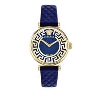 Versace Reloj de mujer de piel azul 35 mm VE1CA0223