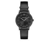 Versace - Reloj ógico de Cuero para Hombre V Circle - Accessories - Hombre - Negro - ONE SIZE -