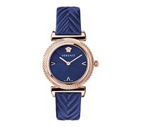 Versace Reloj de pulsera para mujer V-Motif 35 mm correa de piel VERE017 20, Correa